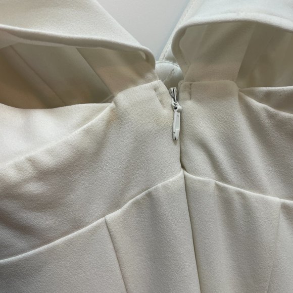 Lulu's White Ruffle Sleeve Full Length Bridesmaid Gown/Dress - Picture 7 of 7